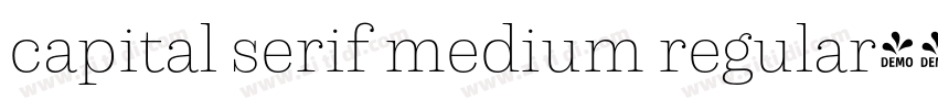 capital serif medium regular字体转换